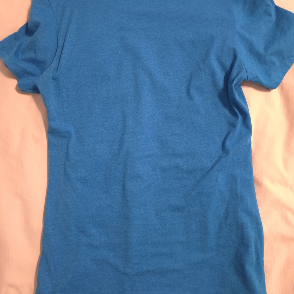 NEWSBOYS Concert Tee, Women's Large, Pretty Blue With Red And White Letters - Picture 3 of 3